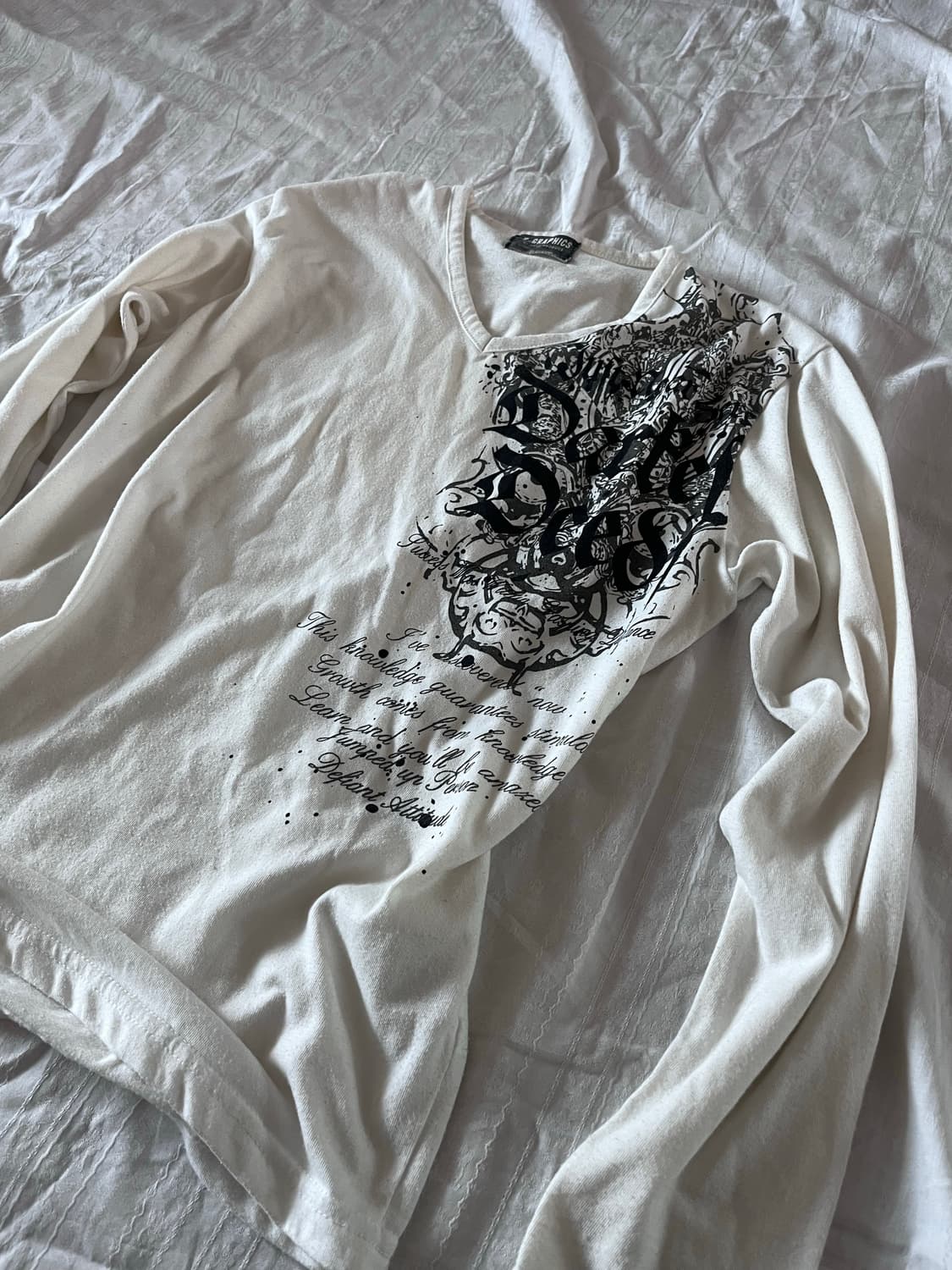 Rock punk gothic print long sleeve 상품이미지2