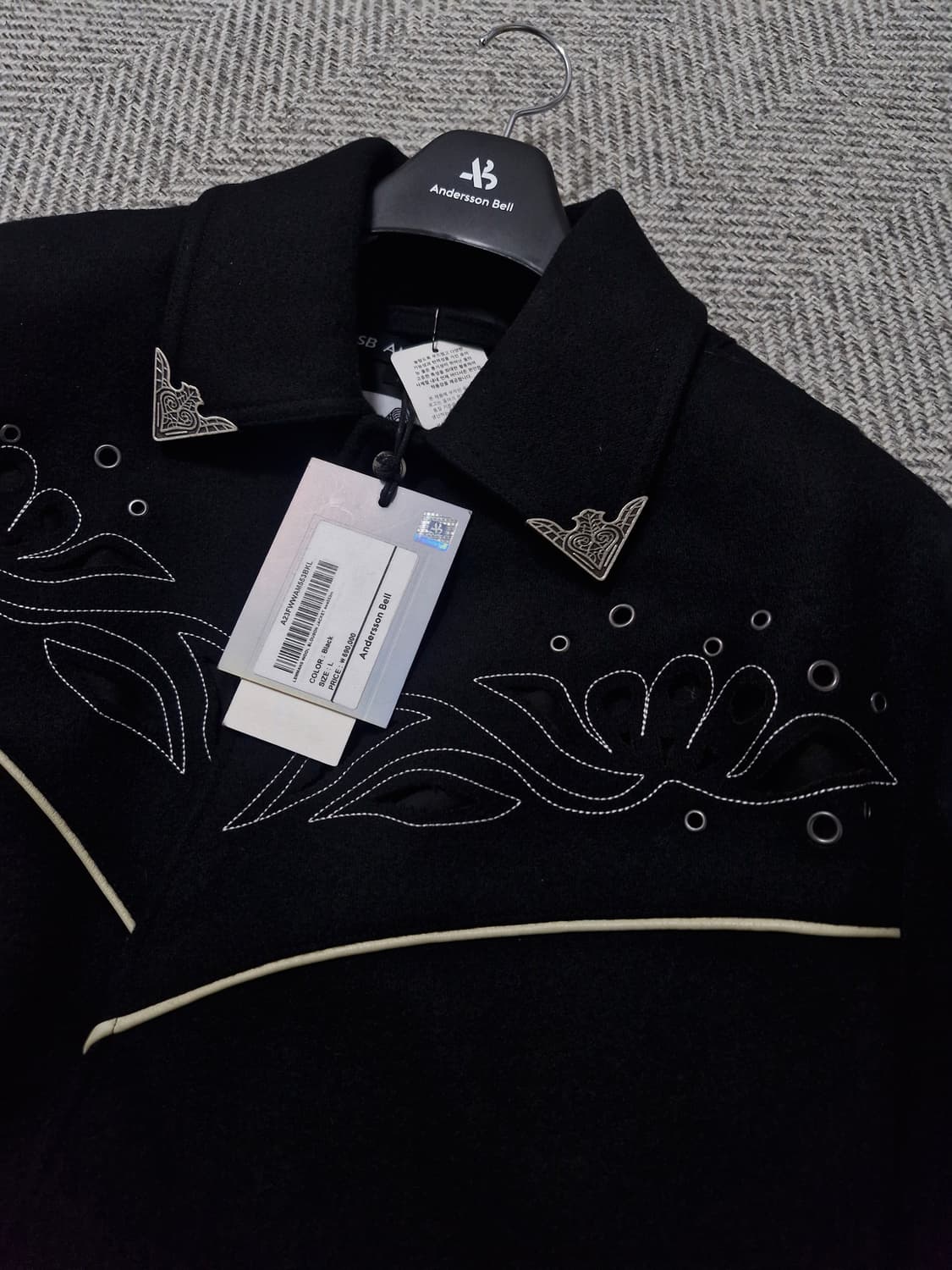 (새상품) 앤더슨벨 르망 울 블루종 L 상품이미지2