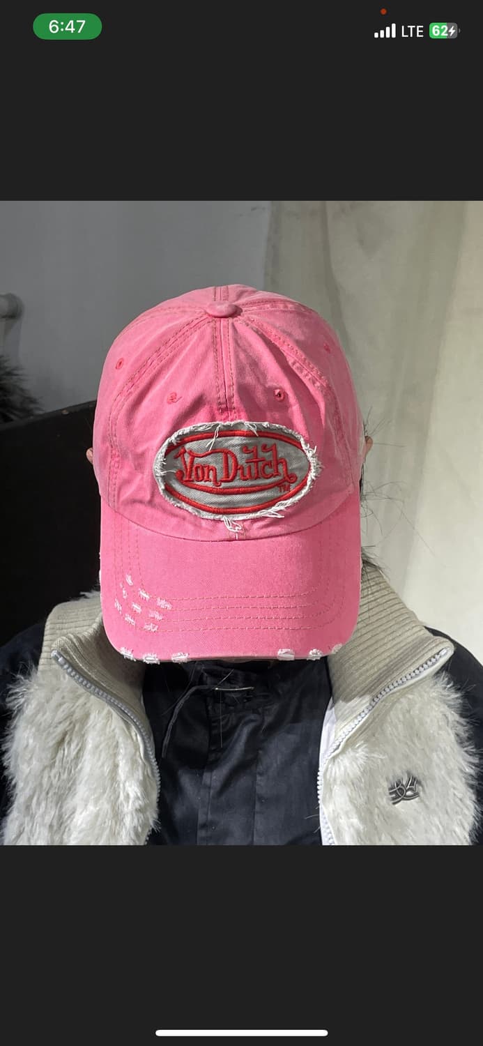 본더치 y2k 핑크 볼캡 모자 상품이미지2