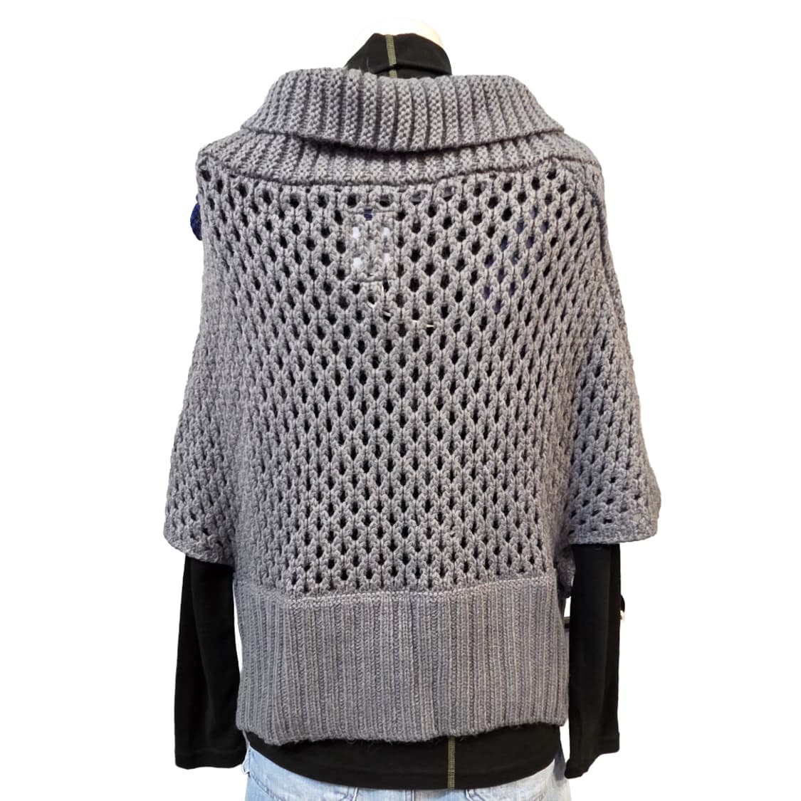 G-STAR회색 니트 망토 가디건(S) 상품이미지3