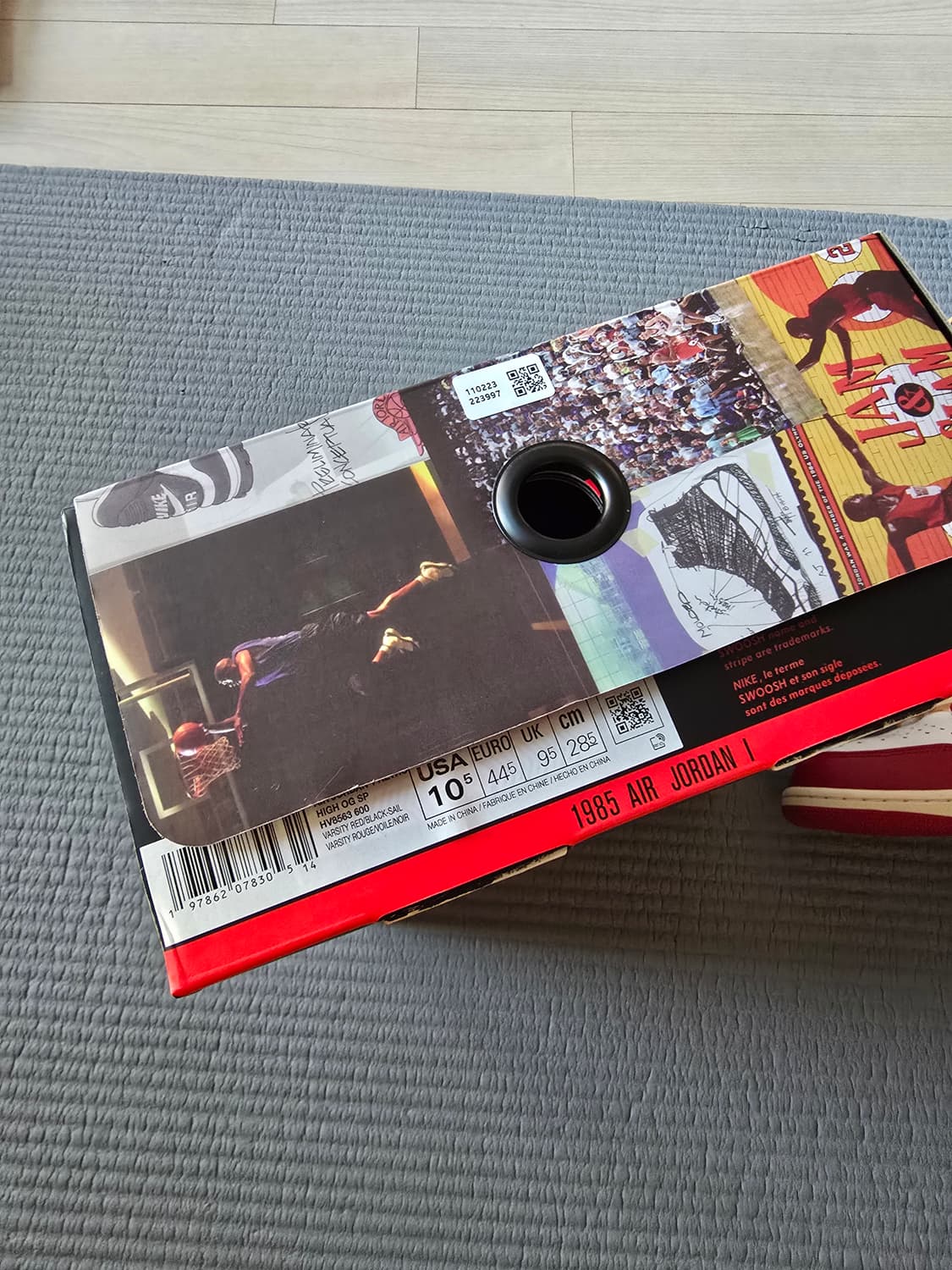 조던1 x 유니온 하이 og 시카고 쉐도우 285 상품이미지5