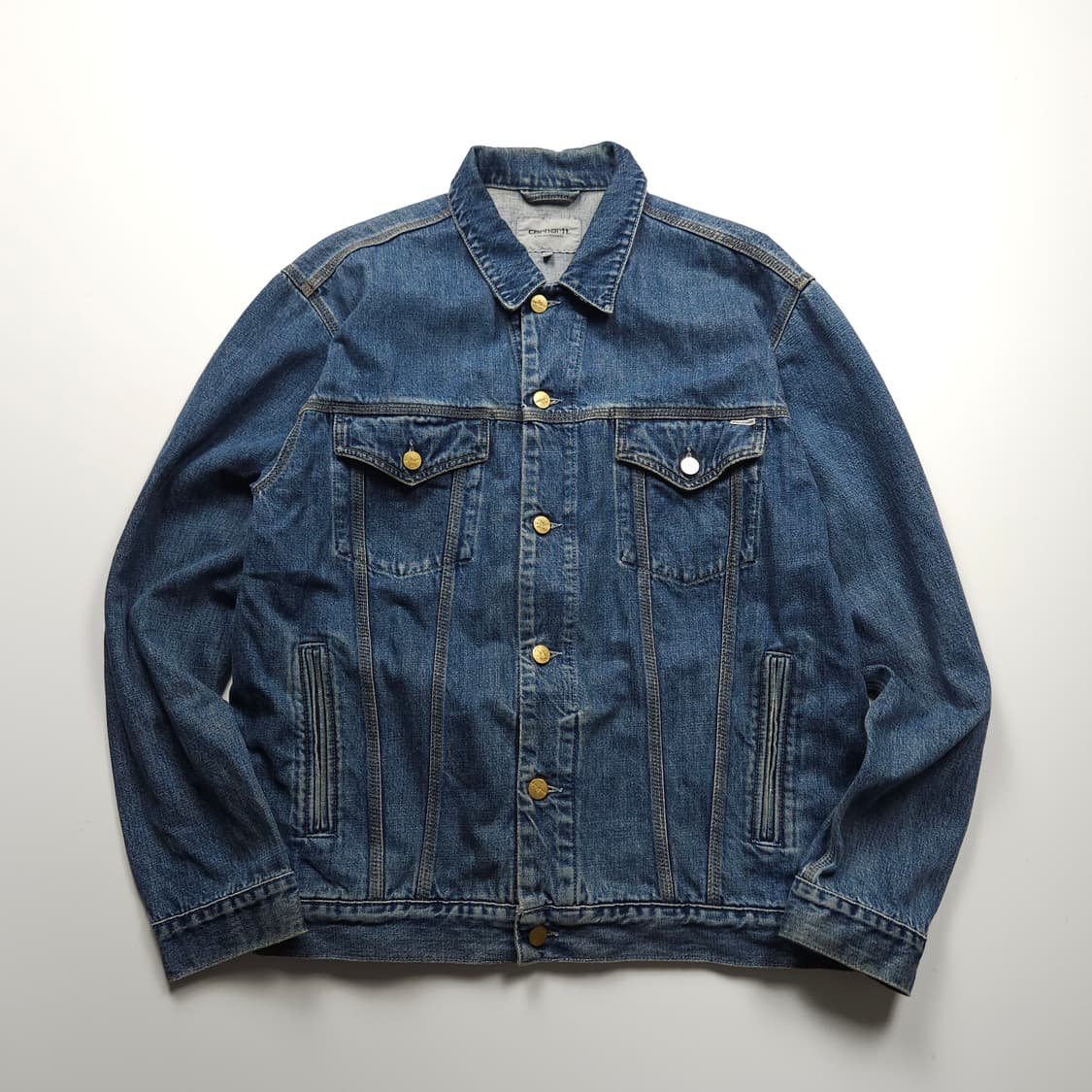 칼하트 wip 웨스턴 데님 트러커 자켓 (XL) 상품이미지1