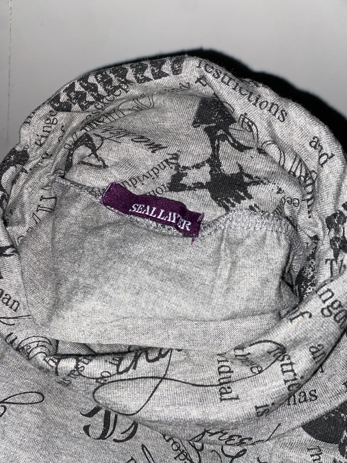 ꒰ঌ 펑크 스컬 하이넥 롱슬리브 ໒꒱ 상품이미지5