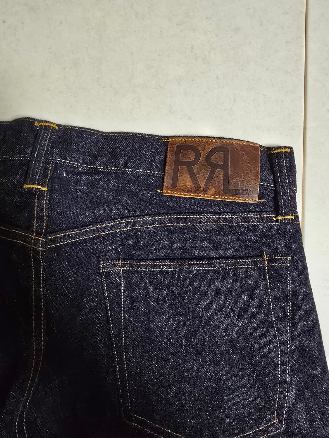 (새제품)RRL 슬림핏 셀비지 진 데님 32x32 상품이미지5