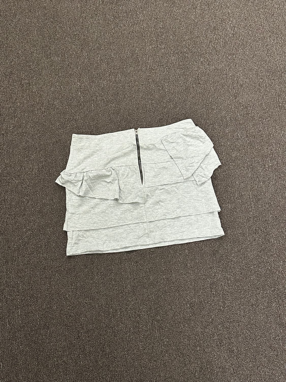 S)Japanese vintage 그레이 언발 캉캉 미니스커트 상품이미지6