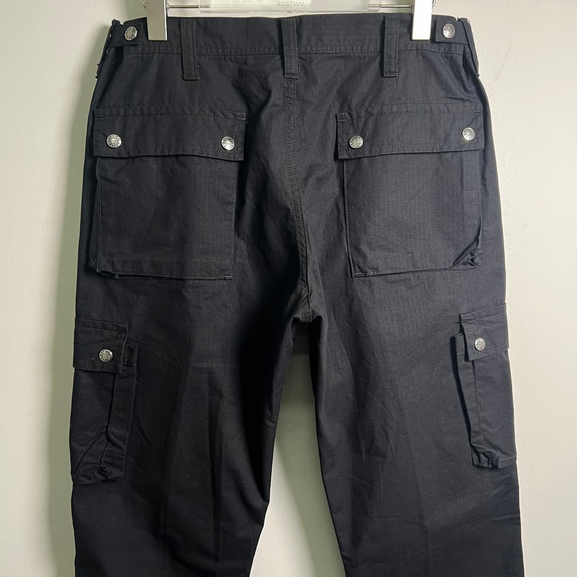 Bape 베이프 블랙 코튼 카고 팬츠 L 상품이미지7