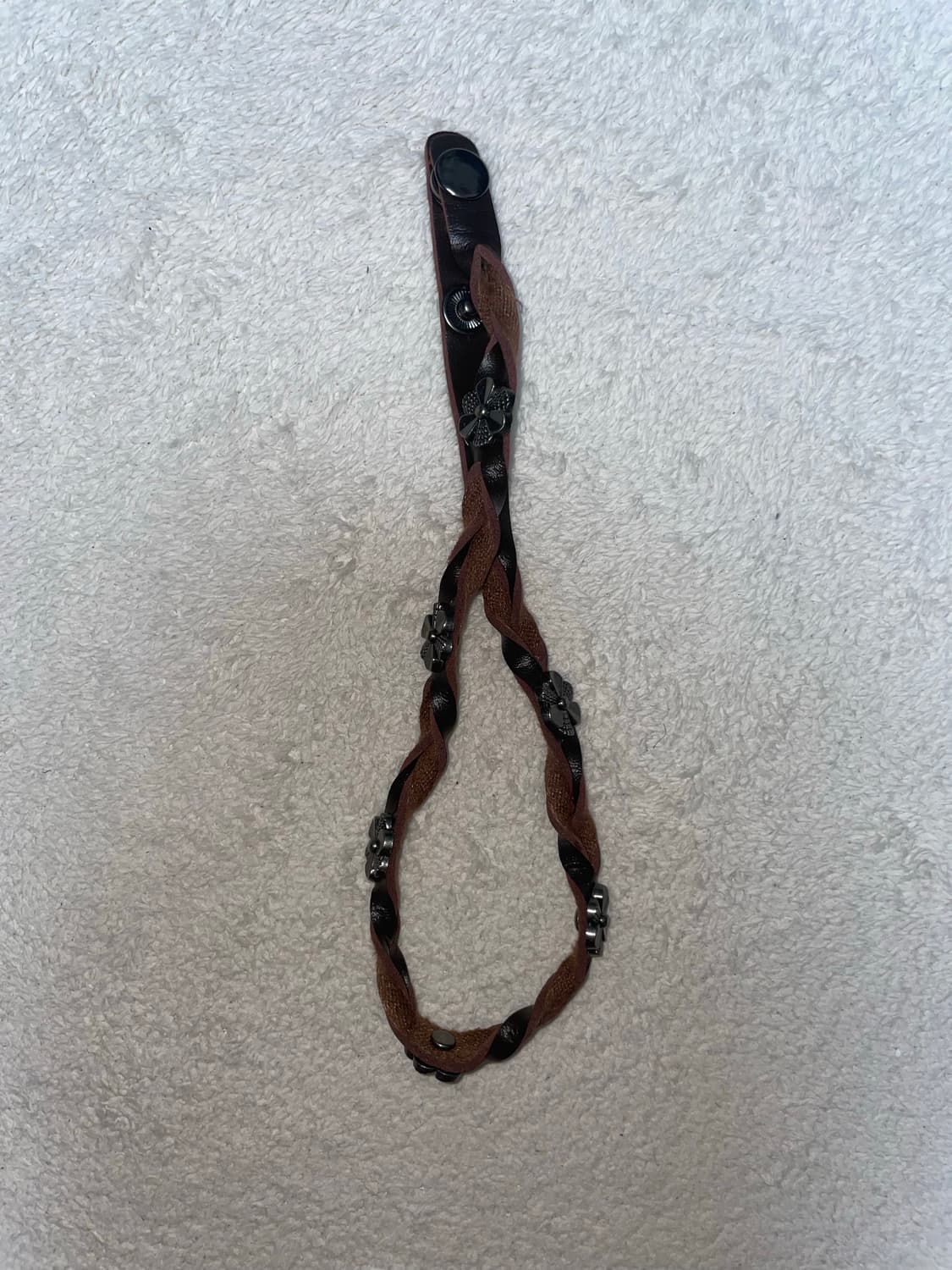 flower brown leather bracelet 상품이미지2