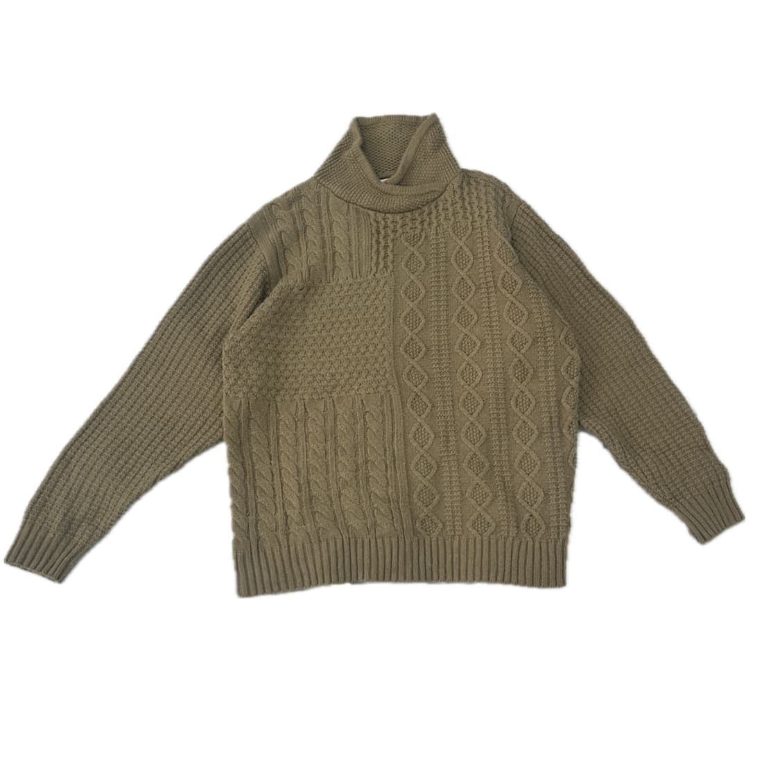 COEN 베이지 브라운 꽈배기 짜임 오버핏 니트 가을 겨울 L 상품이미지2