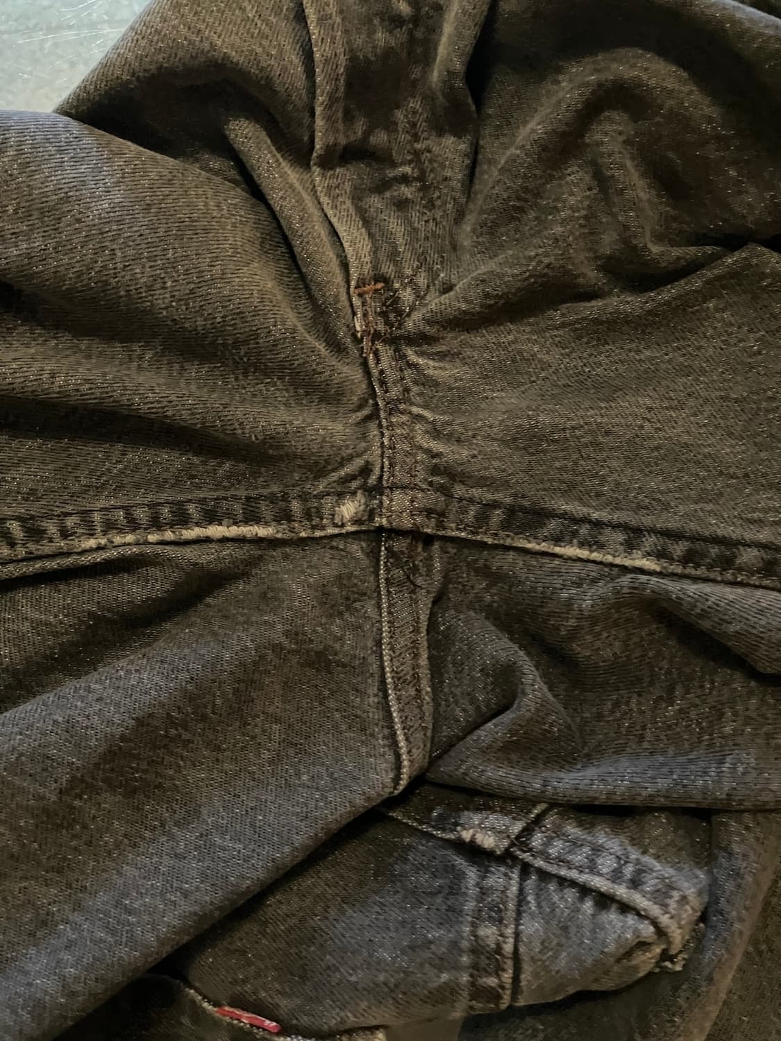 80s USA 빈티지 리바이스 501 블랙 데님 팬츠 상품이미지8