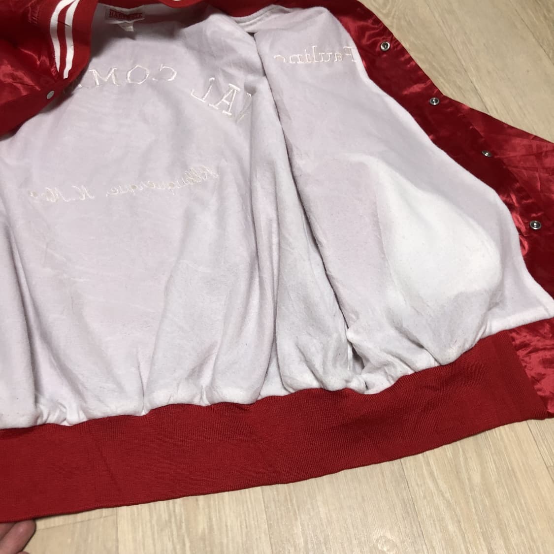 (XL) 90's U.S.A HARTWELL 하트웰 바시티자켓 스타디움 상품이미지4