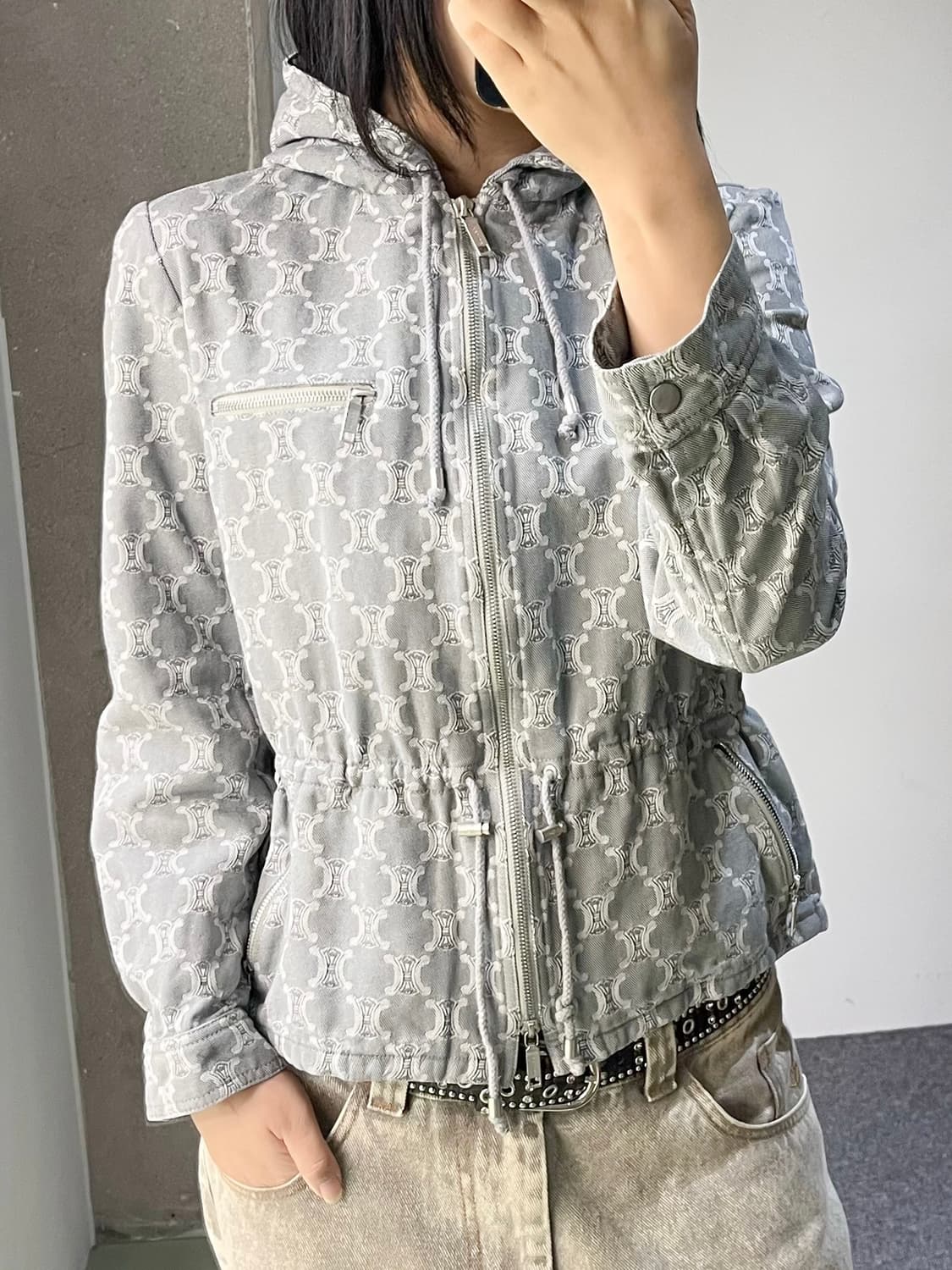 셀린느 트리옹프 자카드 후드 자켓 상품이미지2