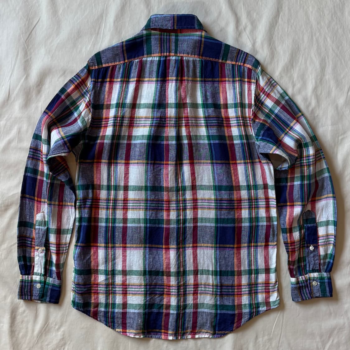 [S/95-97] 폴로 랄프로렌 Linen 체크 클래식 핏 셔츠 상품이미지7