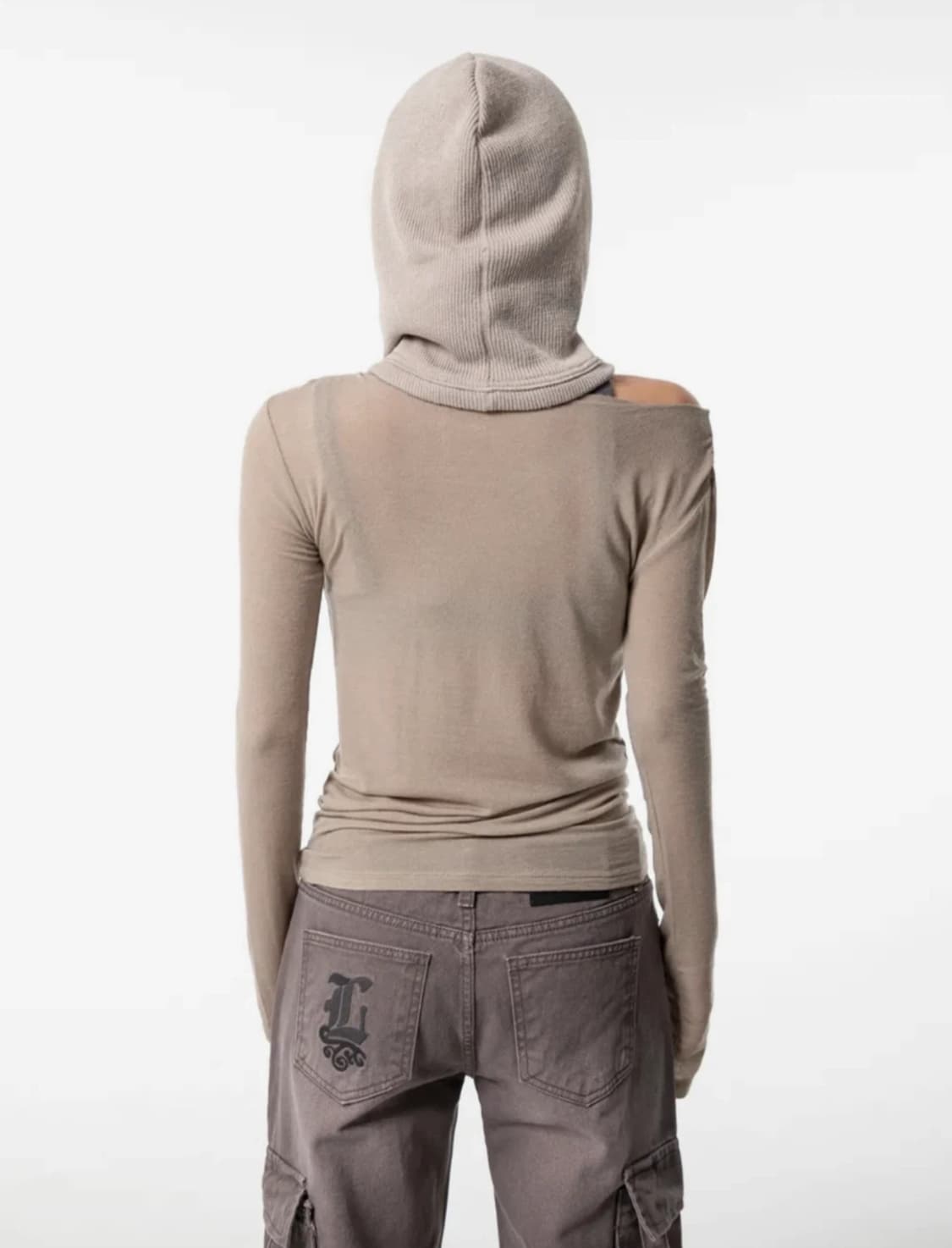 YEEL 보트넥 롱슬리브 BEIGE 상품이미지3