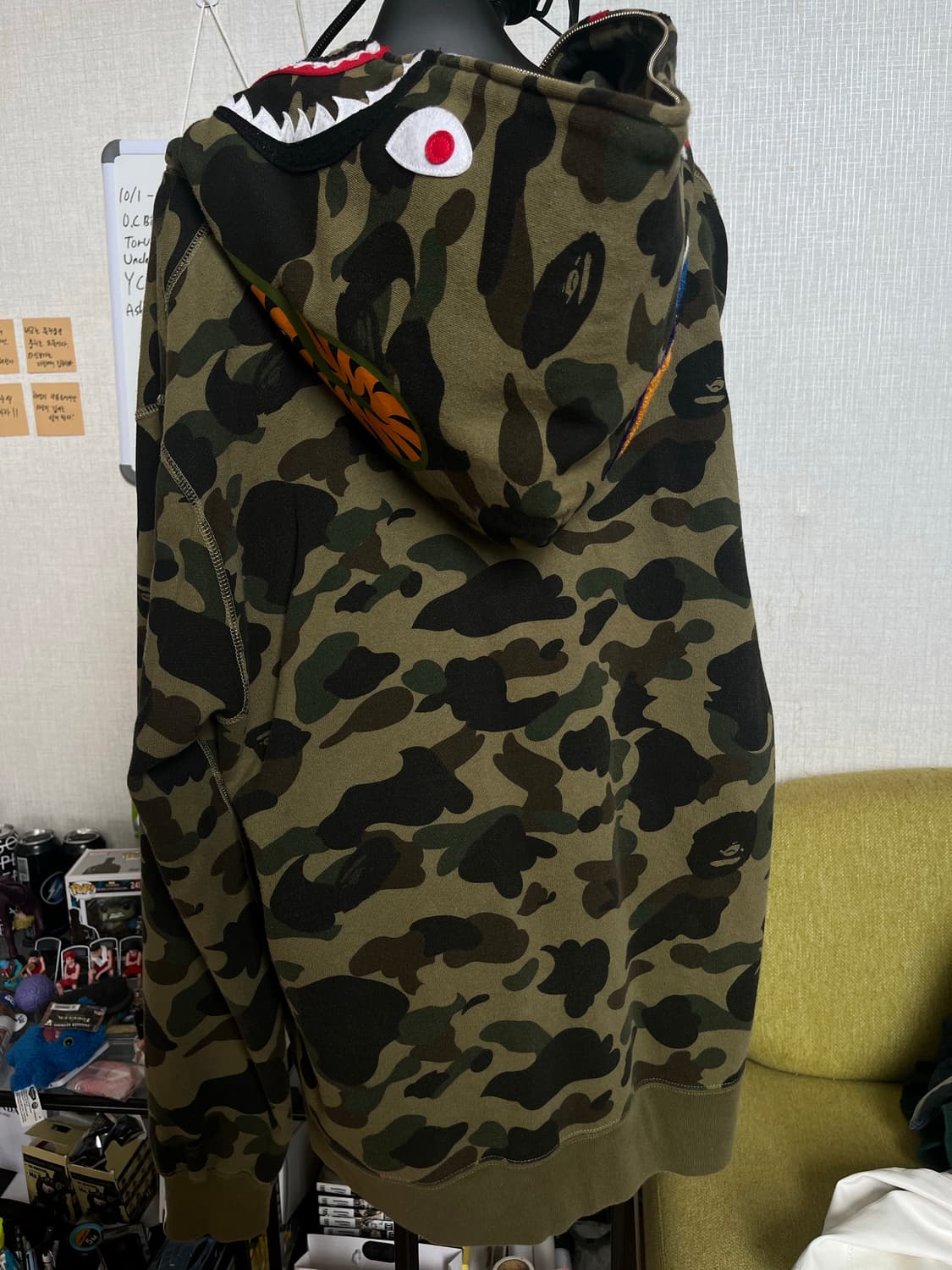 베이프 샤크후드 녹계 2XL 상품이미지4