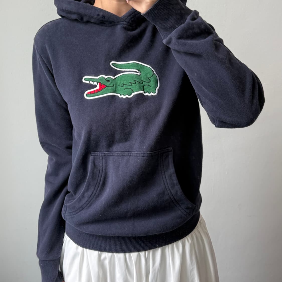 [3] 라코스테 네이비 후드티 상품이미지2