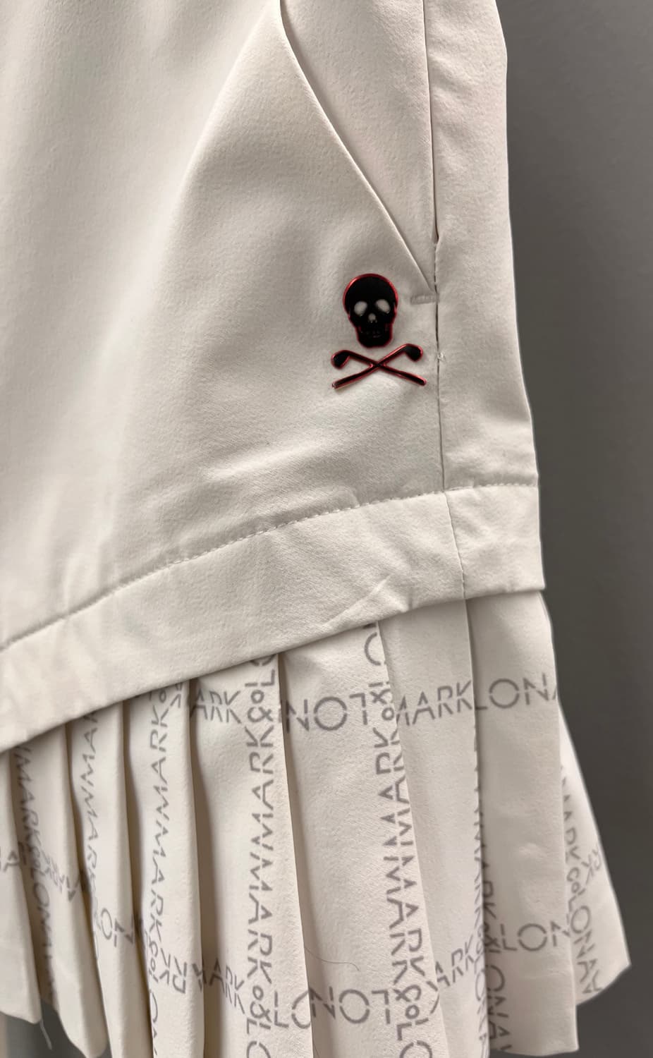 마크앤로나 여성 플리츠 골프 스커트 화이트 36 상품이미지2