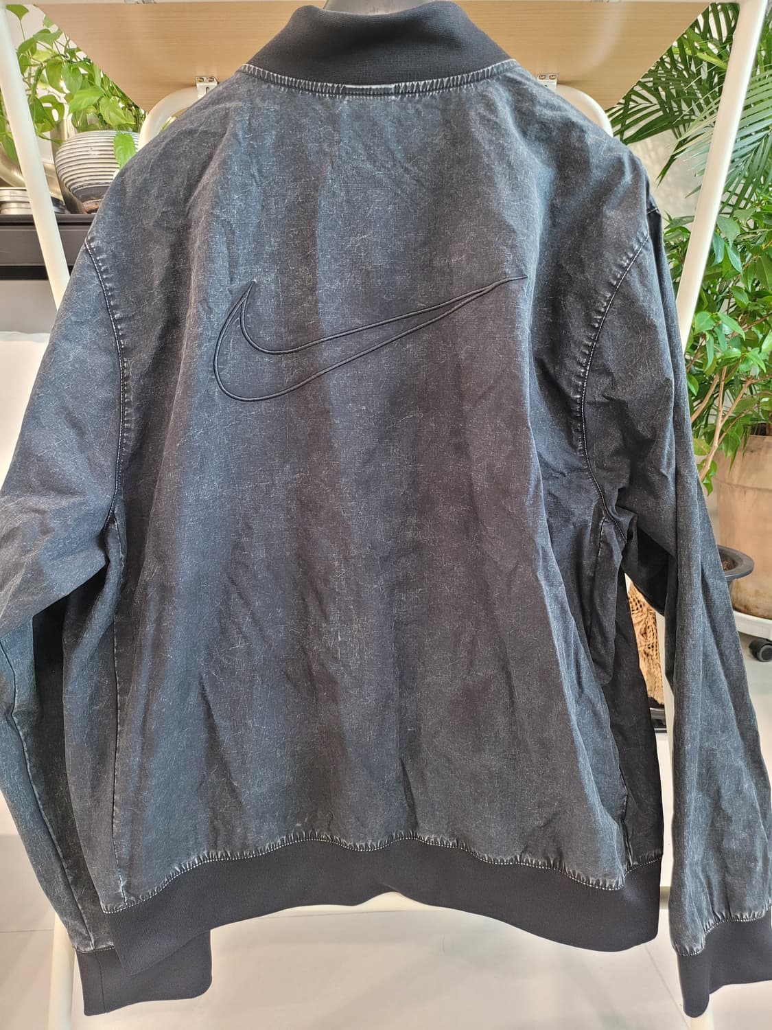 XXL 나이키 블랙 워시드 우븐 봄버 자켓  상품이미지2