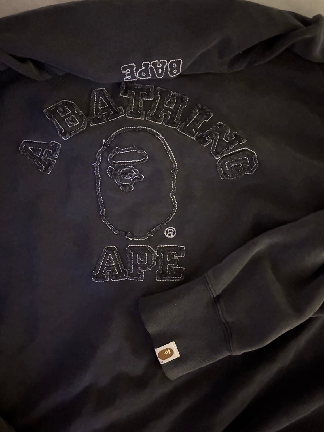 베이프 컬리지 워시드 이펙트 스웻셔츠 상품이미지4