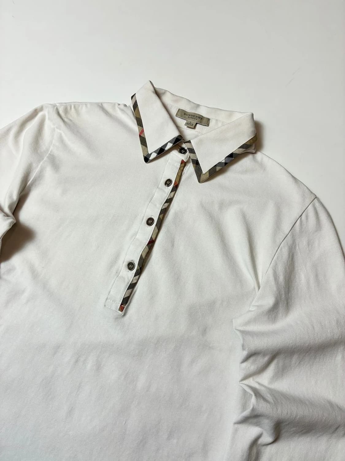 버버리 00's 노바체크 트리밍 카라 롱 슬리브 PN8651 상품이미지2