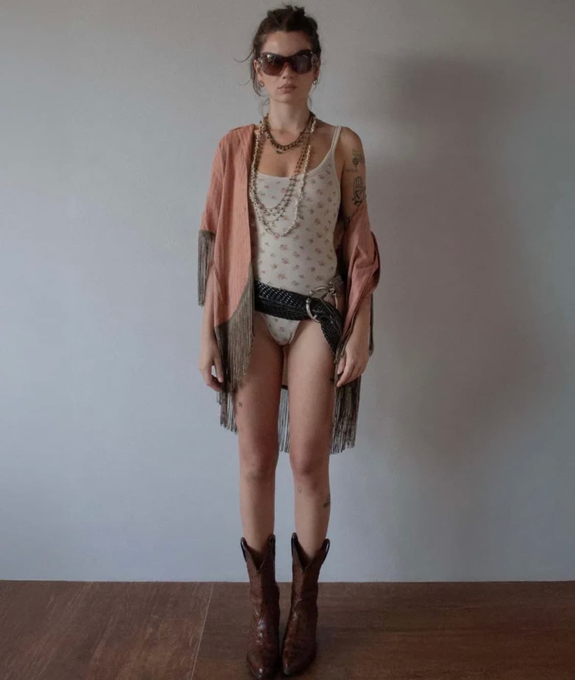 스컬프터 boho hawaiian shirt brown stripe 상품이미지1