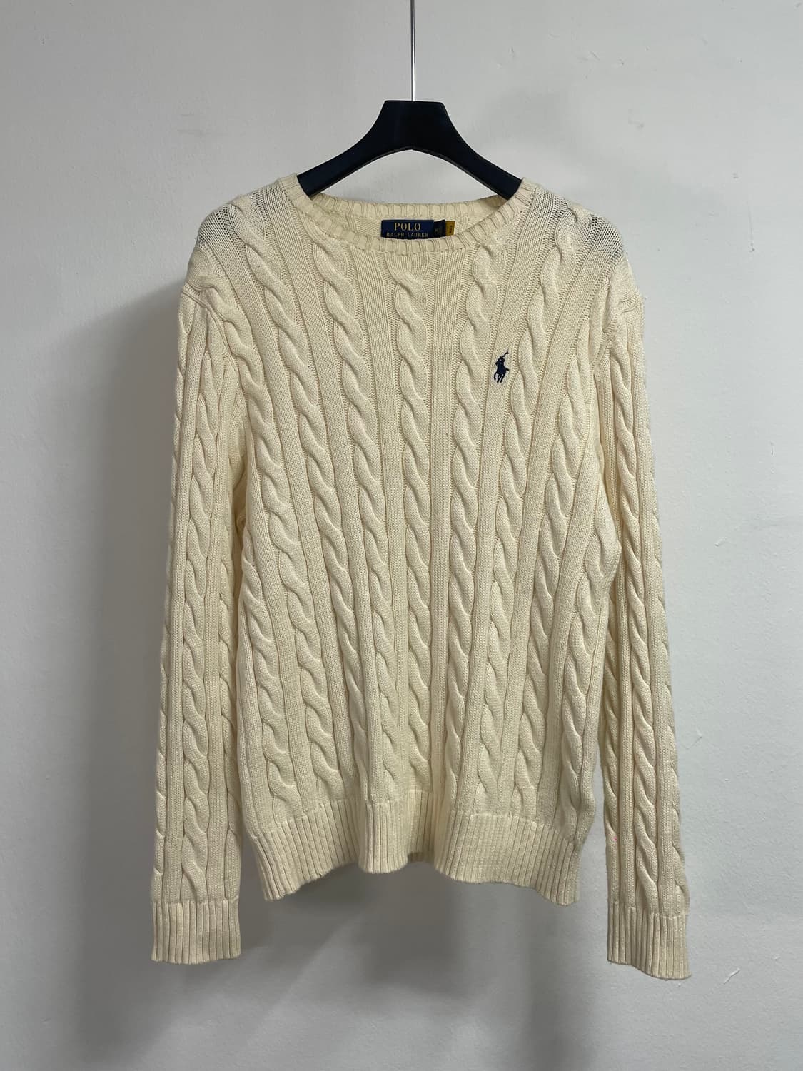  폴로 랄프로렌 화이트 케이블 니트 (on.540) 상품이미지1