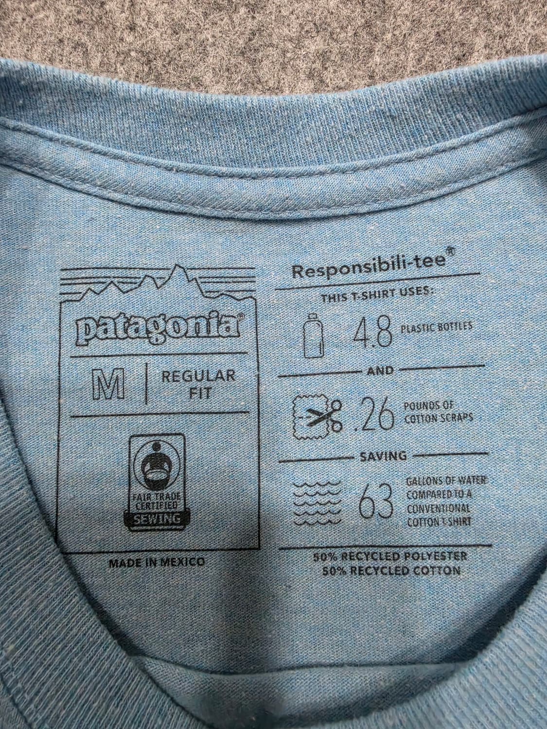 파타고니아 P-6 레귤러핏 베이직 반팔티 M 상품이미지4