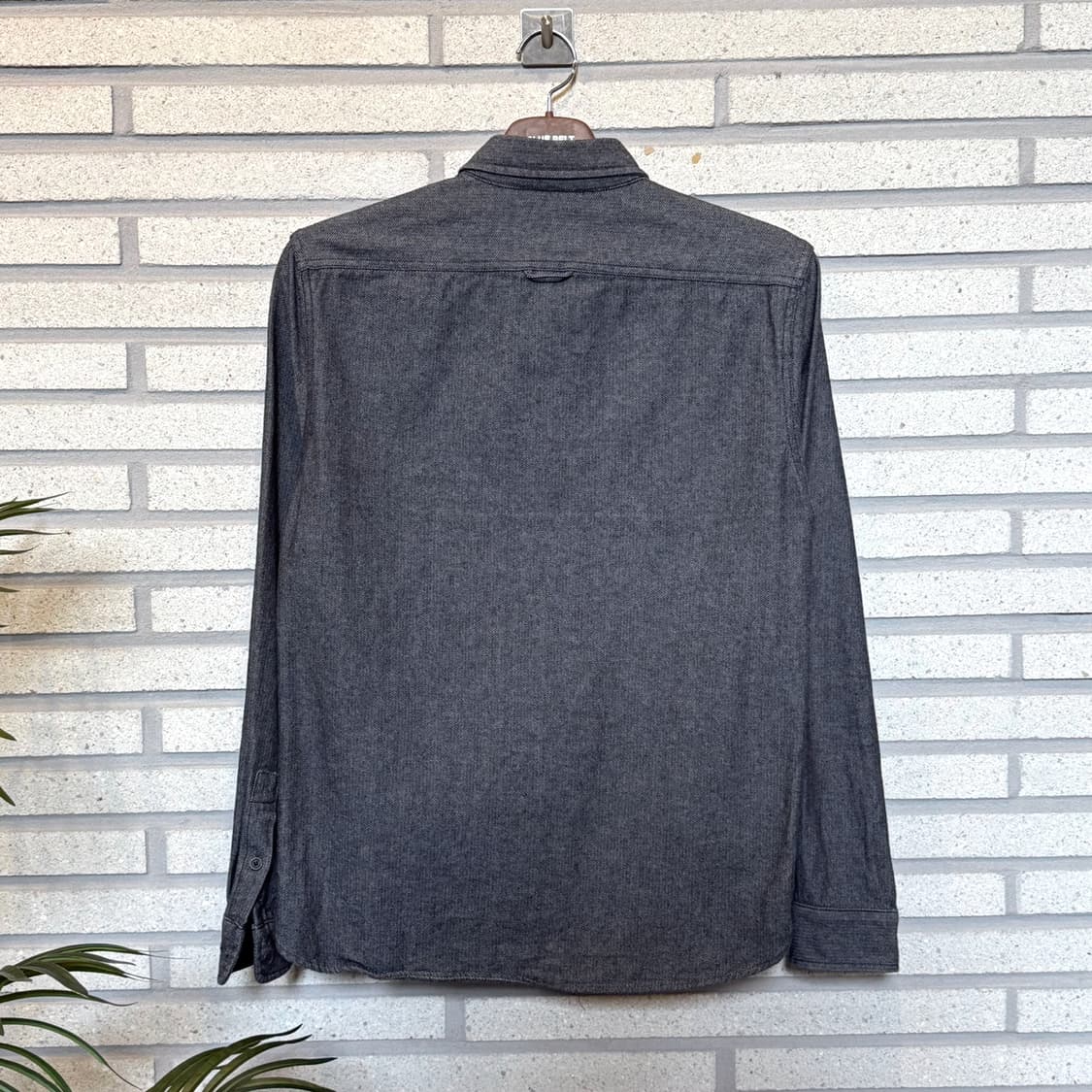 리바이스 헤링본 위빙 웨스턴 워크셔츠 플랩포켓 디테일 차콜 상품이미지2