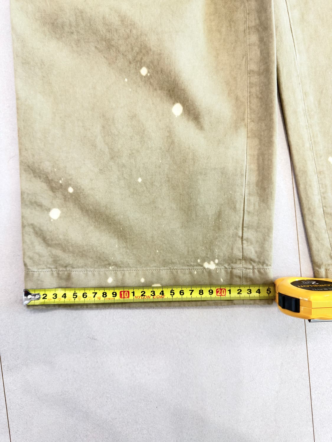 [4]26ss 오라리 가먼츠다이 원턱 치노팬츠 베이지 (와이드핏 상품이미지10