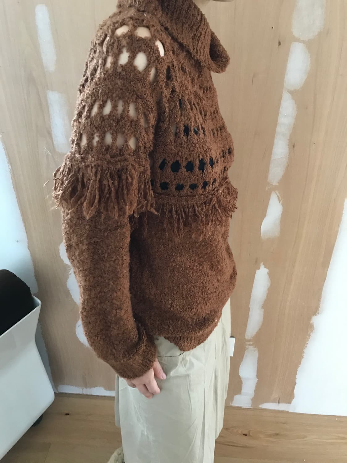vintage brown tassel knit 상품이미지5