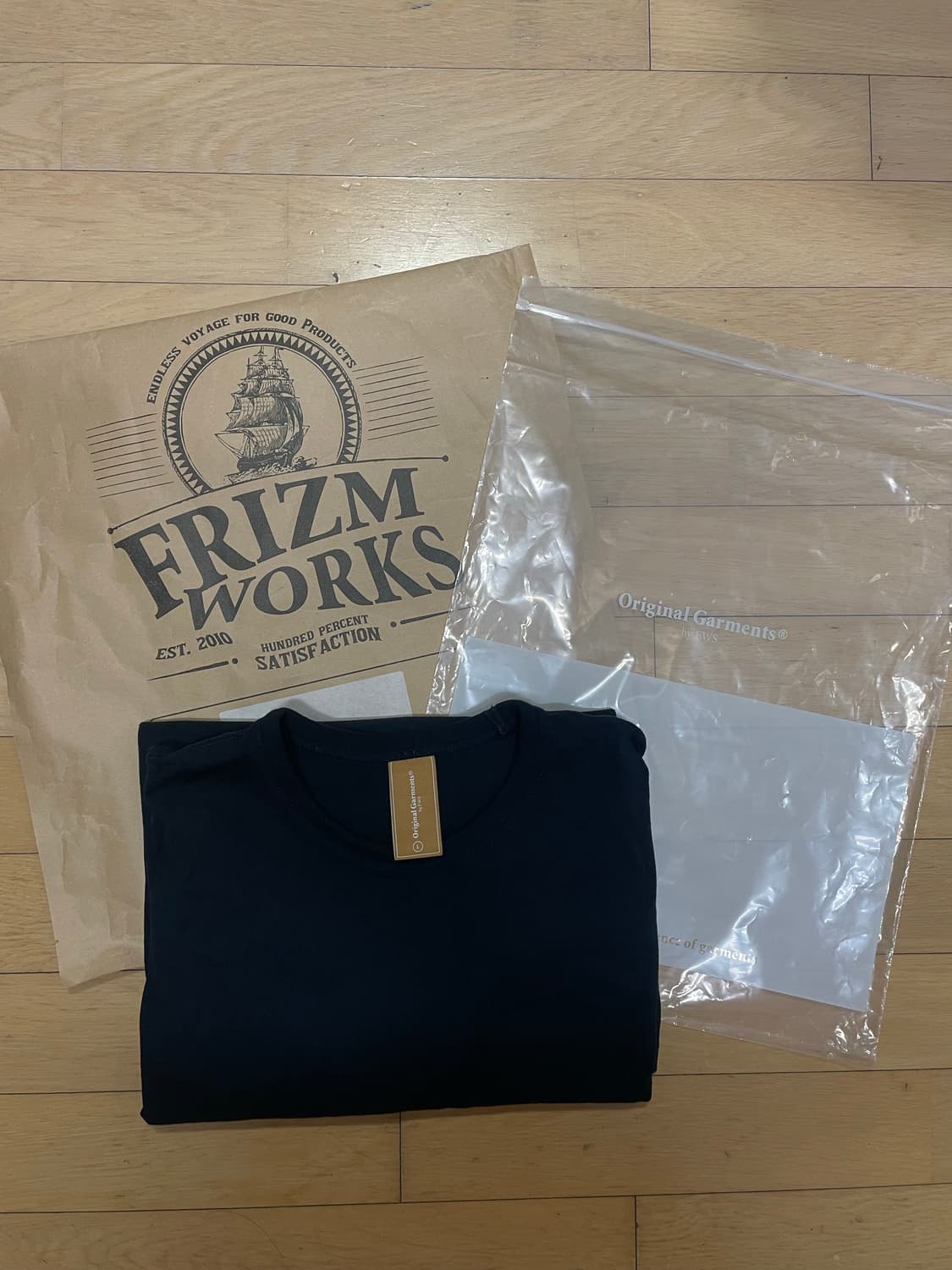 (L) 프리즘웍스 OG 더블 립 롱슬리브 긴팔 티셔츠 네이비 상품이미지7