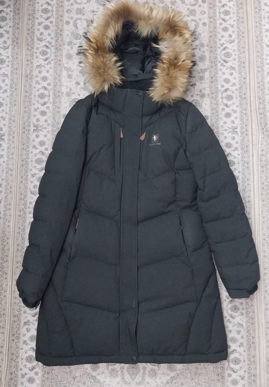 블랙야크 퍼 후드 롱패딩 95 상품이미지1