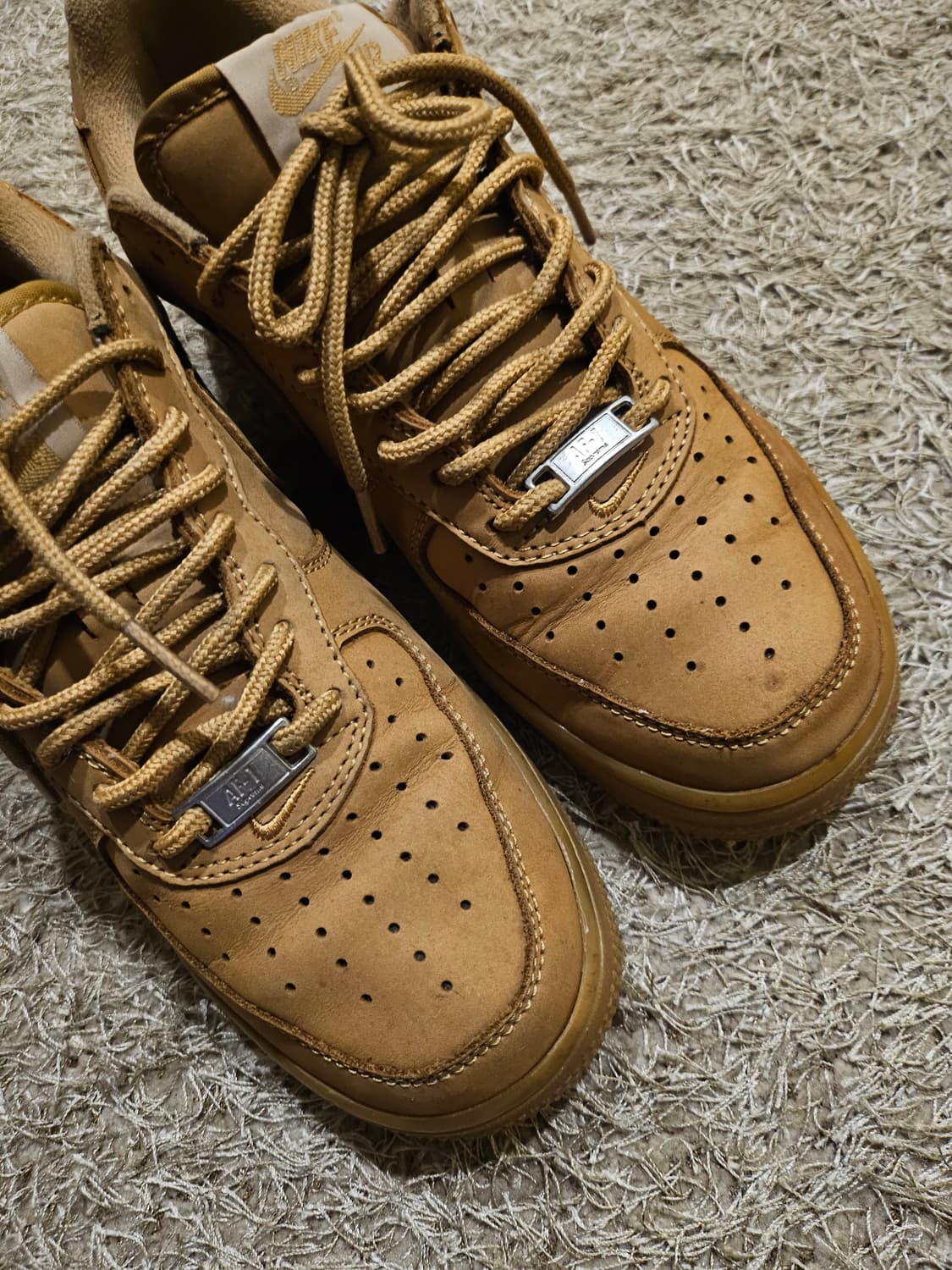 정품(A급)나이키x슈프림 에어포스1 로우 플랙스 된장포스 상품이미지10