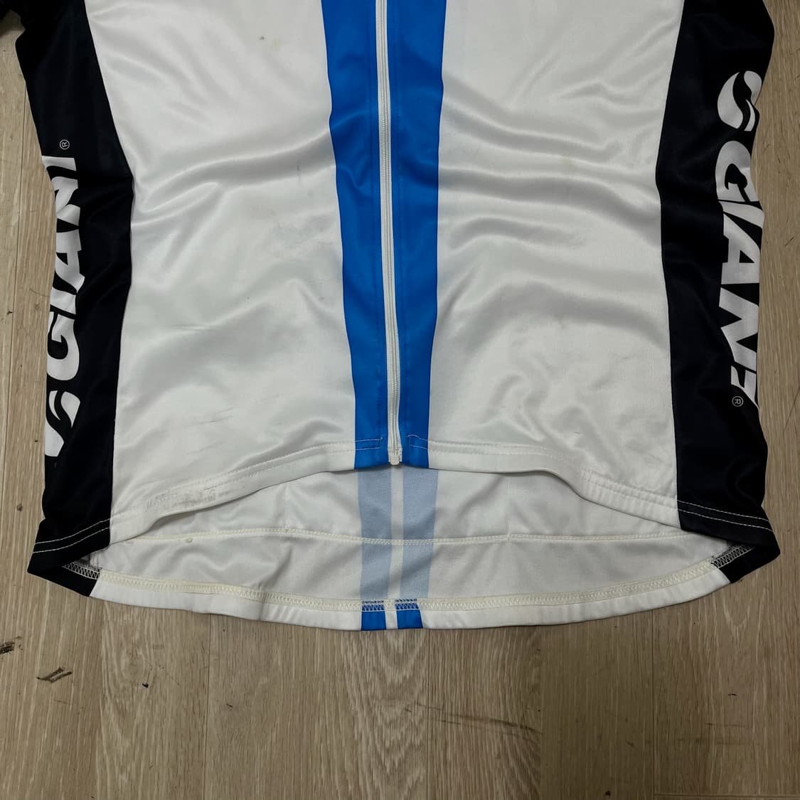 자이언트 기능성 자전거 싸이클링 반팔 져지 [화이트/블루] XL 상품이미지3