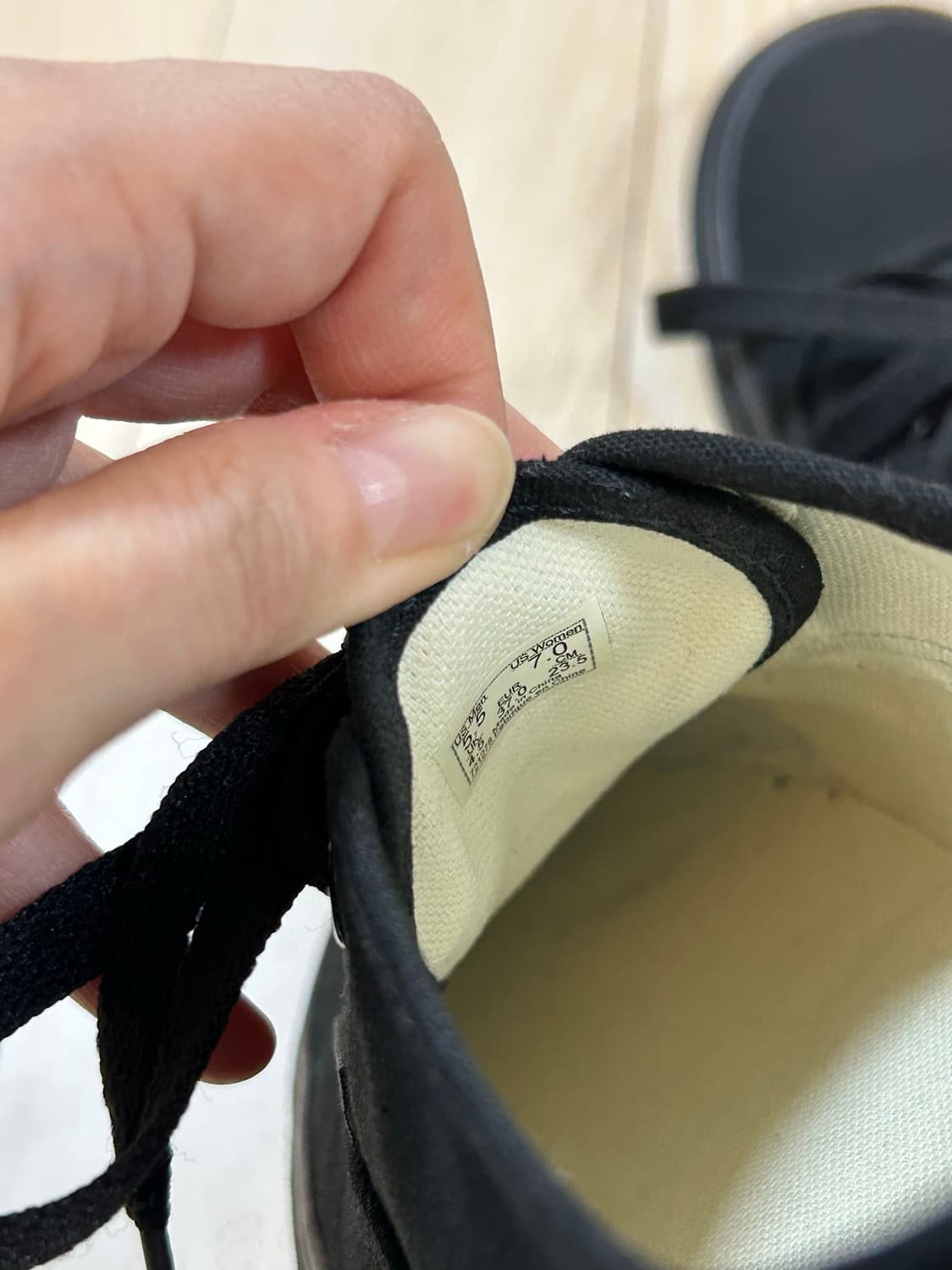 반스 어센틱 블랙블랙 235 상품이미지5