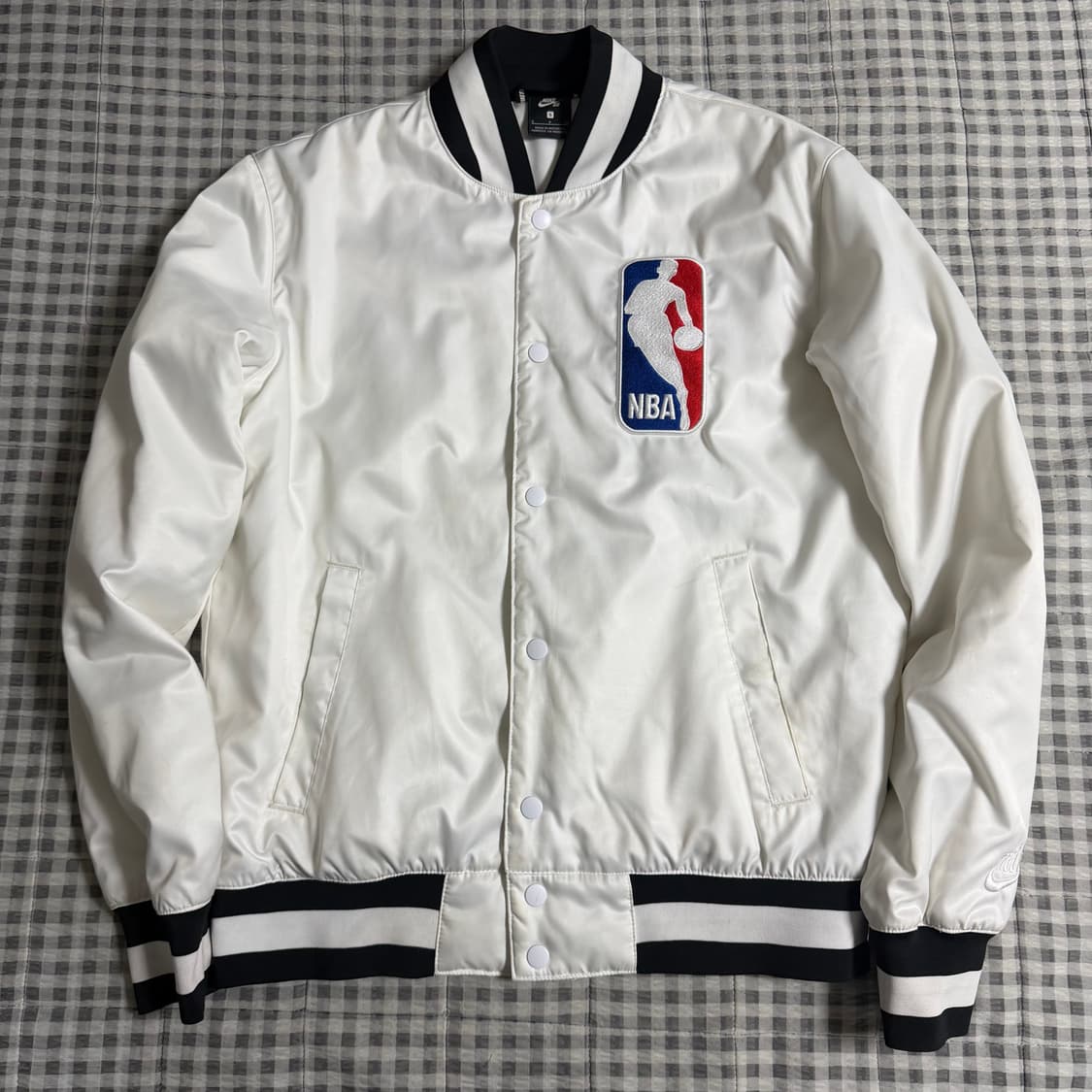 (S) Nike 나이키 NBA 봄버 자켓 화이트 상품이미지1