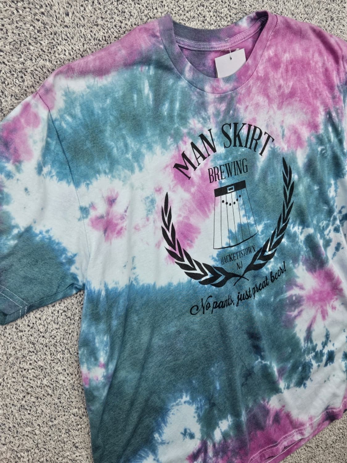 빈티지 맨스커트 브루잉 반팔 티셔츠 커스텀 (L추정) / 11803 상품이미지6