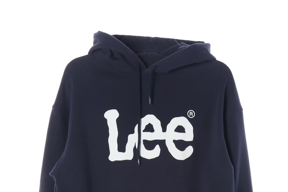Lee 빅로고 네이비 스웻 후드티 S 상품이미지3