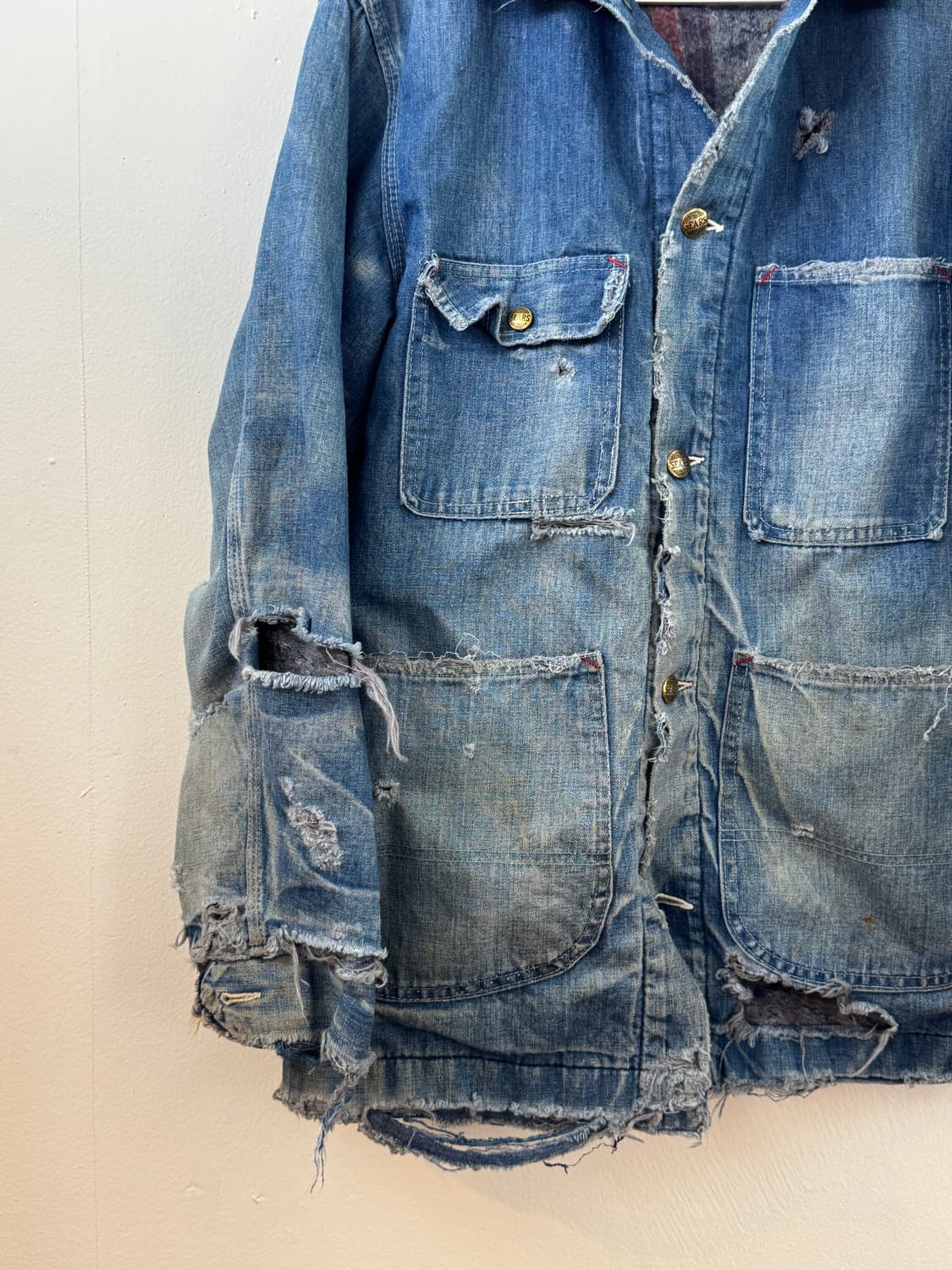 70'S Hard Faded Sears Denim Jacket 상품이미지4