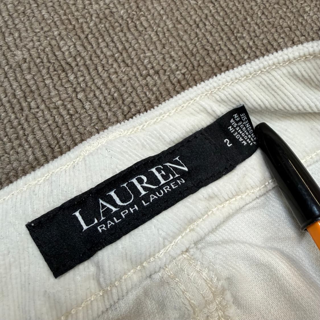 polo 랄프로렌 로렌 우먼스 코듀로이 팬츠 상품이미지3