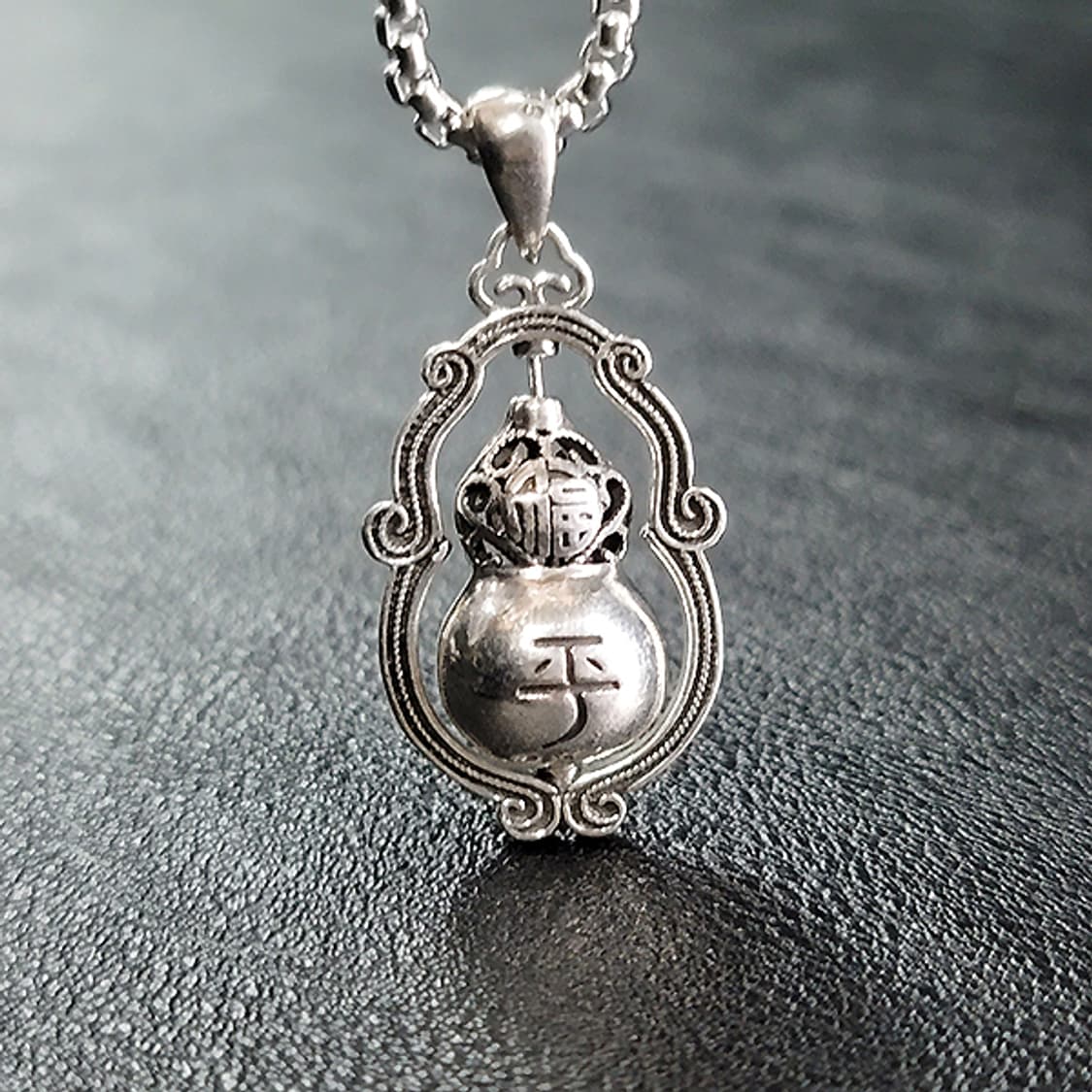 복주 백동 펜던트 엔틱 선물 부처님 불교 호리병 남자 목걸이 상품이미지7