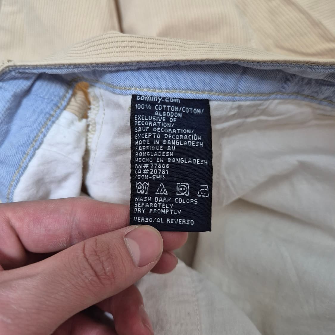 타미힐피거 남성 코튼 와이드 면바지 치노팬츠 (34/32) 상품이미지7