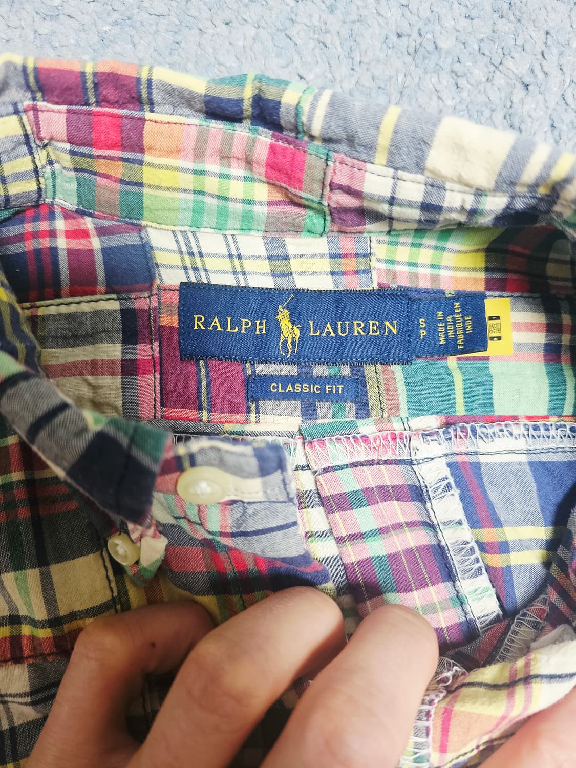 폴로 마드라스 패치워크 셔츠 상품이미지2