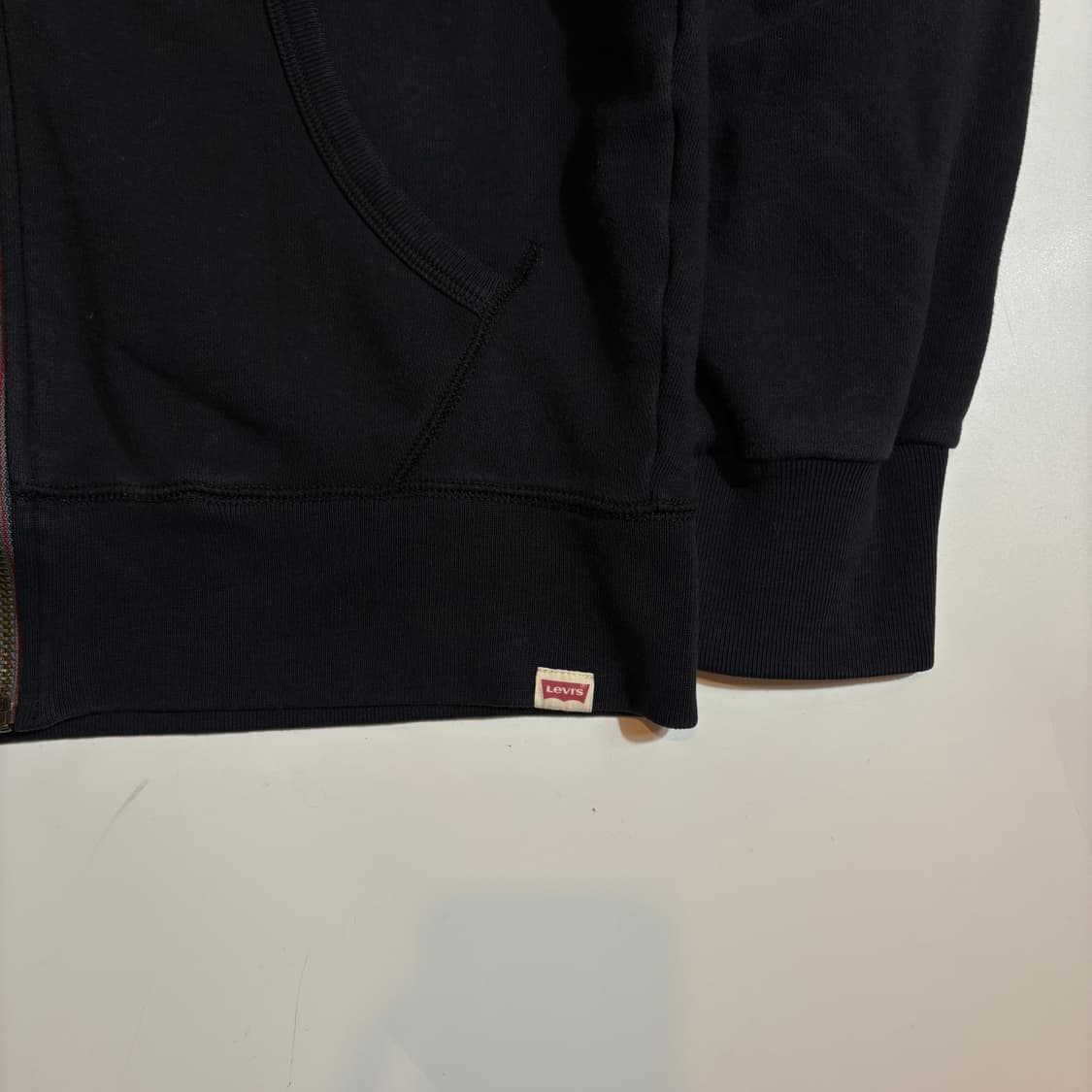 리바이스 블랙 스몰로고 후드집업 상품이미지3