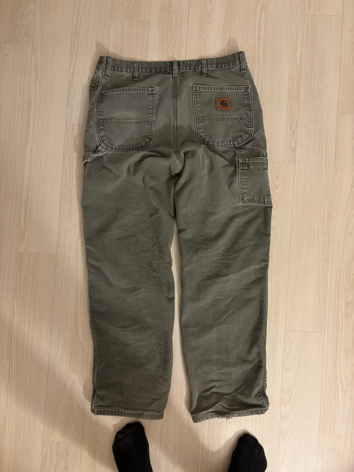 칼하트 모스그린 워크팬츠 상품이미지2