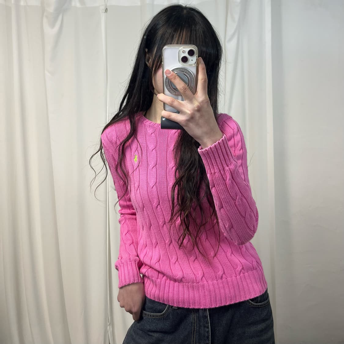 Polo Ralph Lauren Pink Cable Knit 상품이미지1