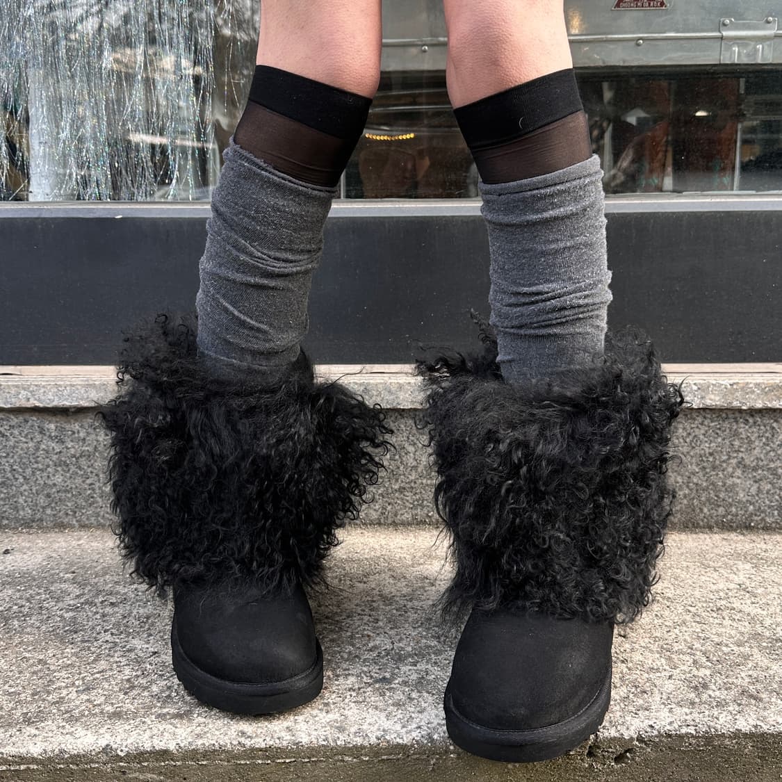 2000s 초레어 어그 양모 커프 숏부츠 풀박스 상품이미지1