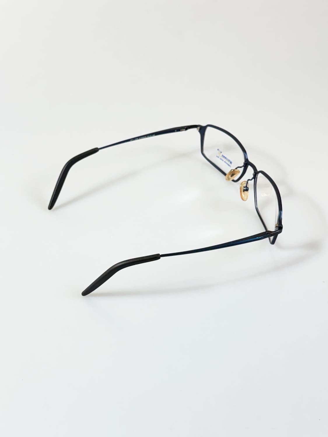 90s WILLIAMS F1 네이비 슬림 스퀘어 메탈 빈티지 안경 상품이미지5