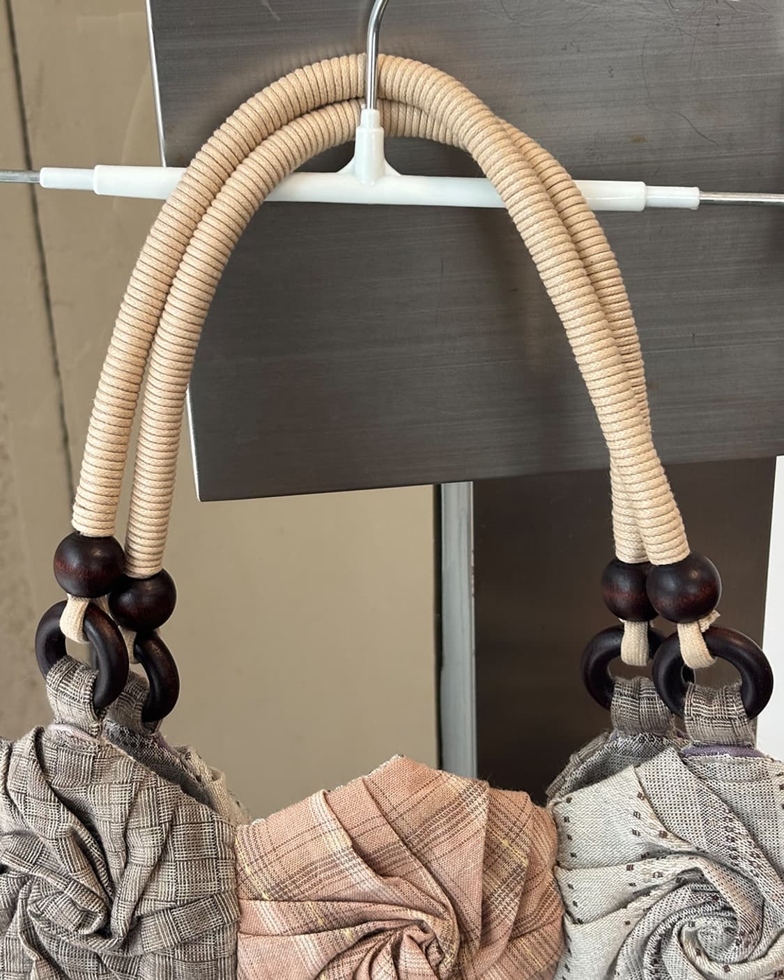 로맨틱 뮤트 로즈 패치워크 토트백 상품이미지5