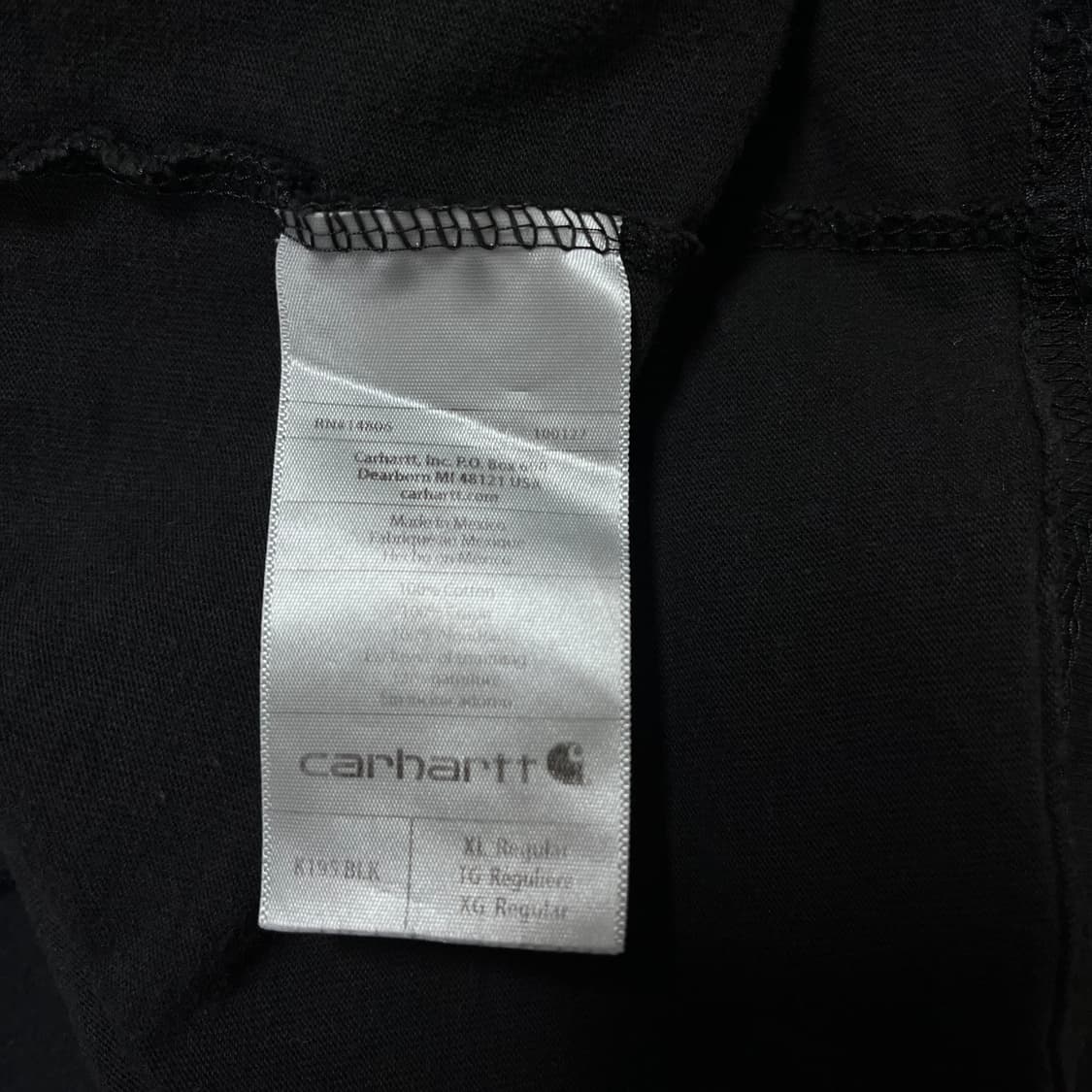 [정품] 칼하트 블랙 빅로고 반팔티 [ 오리지널XL ] 상품이미지5