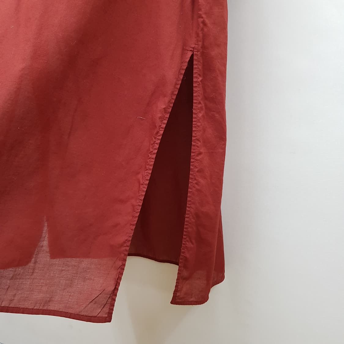 한섬 더캐시미어 루즈핏 셔츠형 롱 원피스 F사이즈 상품이미지4